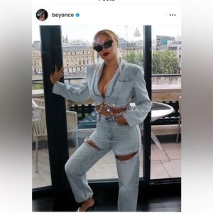 NWT- Area Crystal Jeans (As seen on Beyoncé)